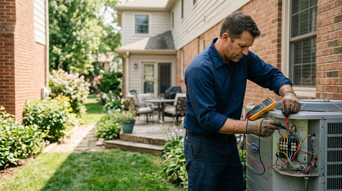 HVAC technician working near Holtsville, NY